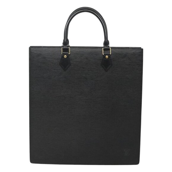 LOUIS VUITTON Epi Sac Plat Hand Bag Black - Picture 6 of 15